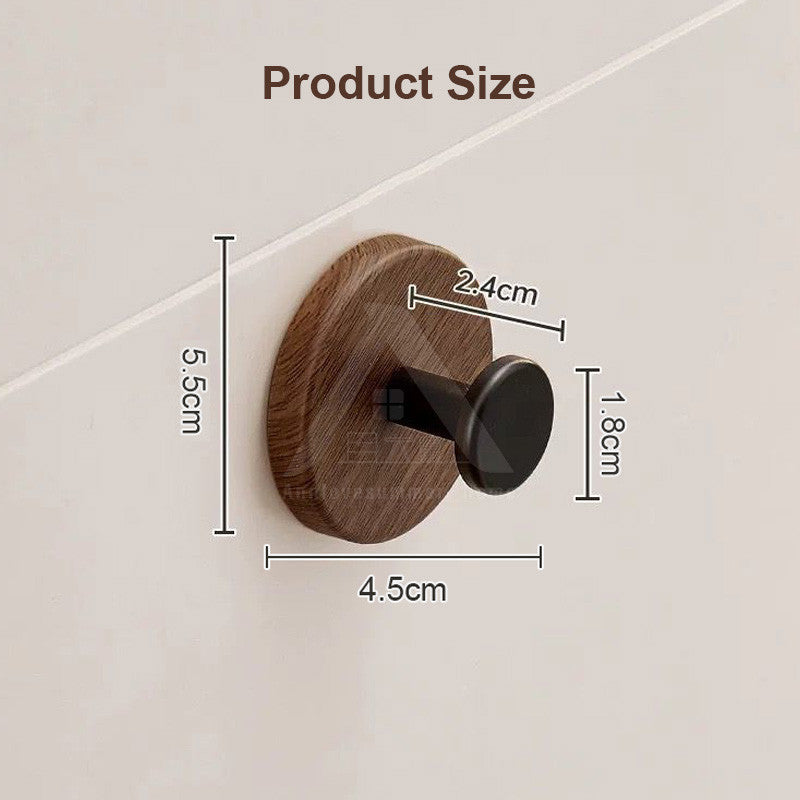 【𝗔𝗦𝗛】Hook Wall Multifunctional Suction Cup Hook Hanger Water Proof No Drill Wood Hook Bedroom