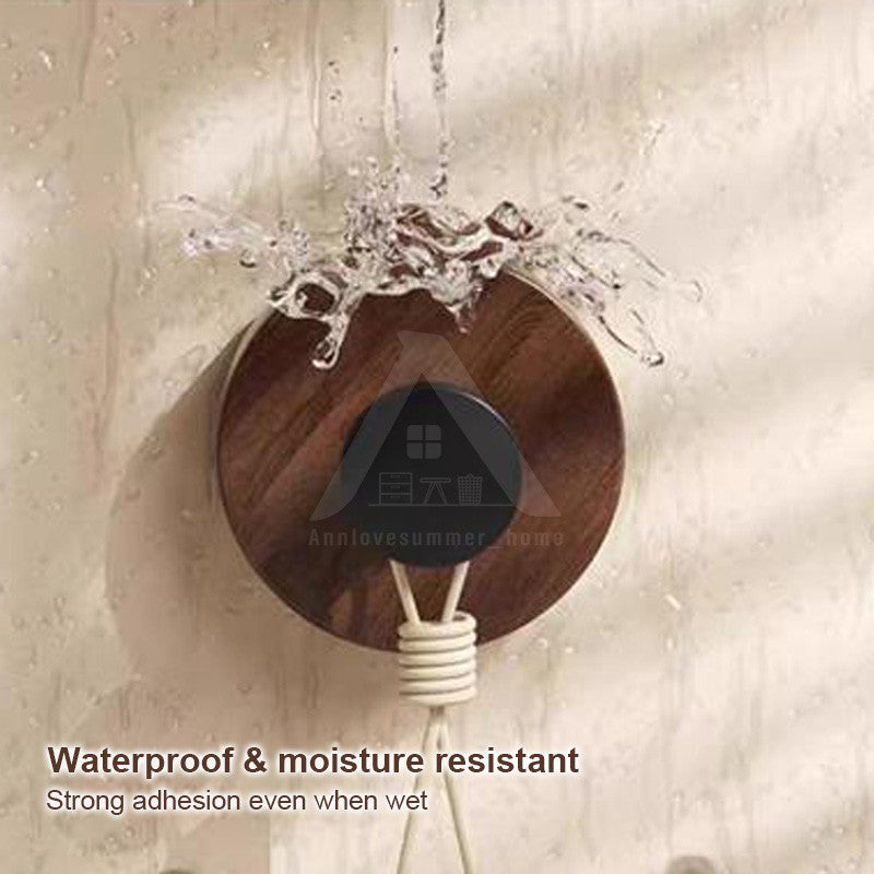 【𝗔𝗦𝗛】Hook Wall Multifunctional Suction Cup Hook Hanger Water Proof No Drill Wood Hook Bedroom