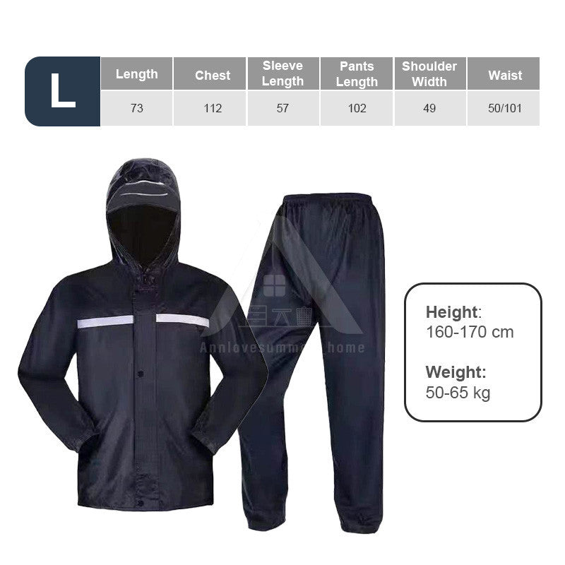 【𝗔𝗦𝗛】Motorcycle Raincoat Set Waterproof Baju Hujan Motor Bicycle Outdoor Motorbike Rainsuit
