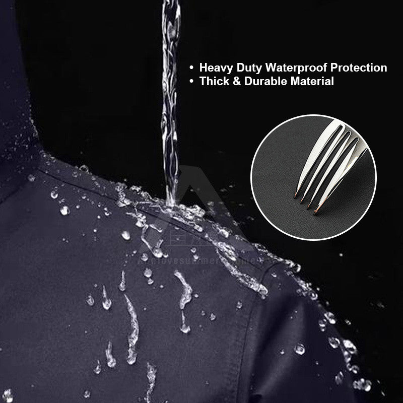 【𝗔𝗦𝗛】Motorcycle Raincoat Set Waterproof Baju Hujan Motor Bicycle Outdoor Motorbike Rainsuit