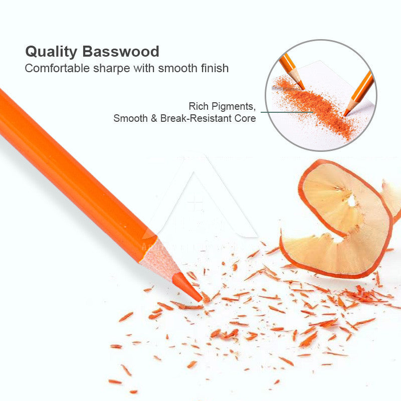 【𝗔𝗦𝗛】48pcs Oil Based Colour Pencils Set for Adult Coloring Books Artist Drawing Sketching Crafting for Beginners/Artist
