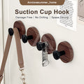 【𝗔𝗦𝗛】Hook Wall Multifunctional Suction Cup Hook Hanger Water Proof No Drill Wood Hook Bedroom