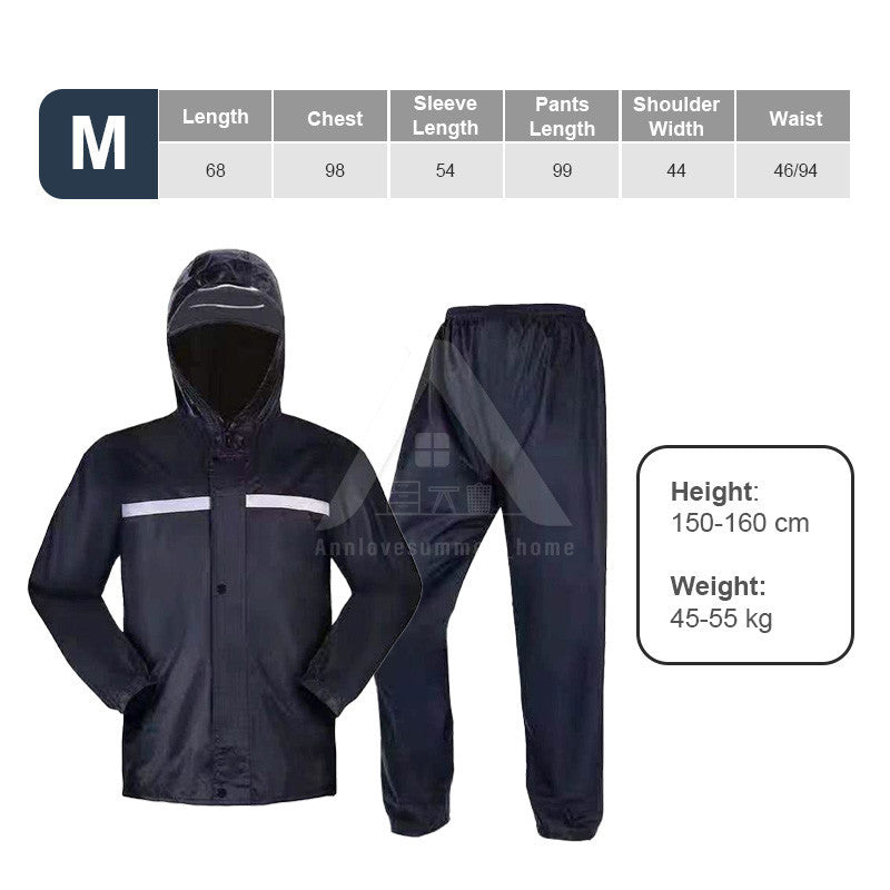 【𝗔𝗦𝗛】Motorcycle Raincoat Set Waterproof Baju Hujan Motor Bicycle Outdoor Motorbike Rainsuit