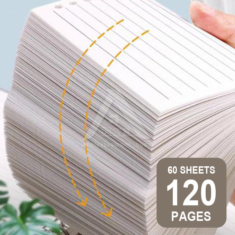 【𝗔𝗦𝗛】A5/B5 Cartoon Loose-leaf Notebook, 60 Sheets Lined Coil Notebook, Multi-functional Planner Diary Notebook 活页本