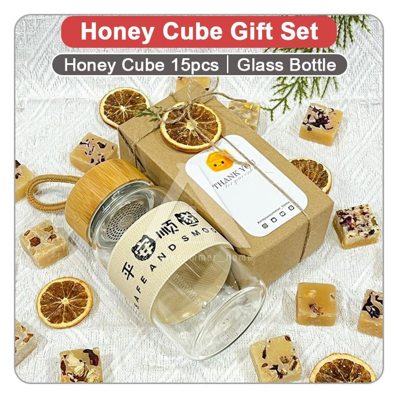 【𝗔𝗦𝗛】蜂蜜方糖礼盒什锦装附玻璃瓶 生日礼品 伴手礼