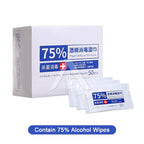 【𝗔𝗦𝗛】80pcs/pack 50pcs/box- Alcohol Wipes Sanitize Wet Tissue Antibacterial Bacteria Hand Wipes 消毒纸巾