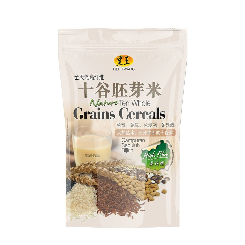 【𝗔𝗦𝗛】HEI HWANG - Natural Ten Whole Grains Cereal 黑王十谷胚芽米 500g