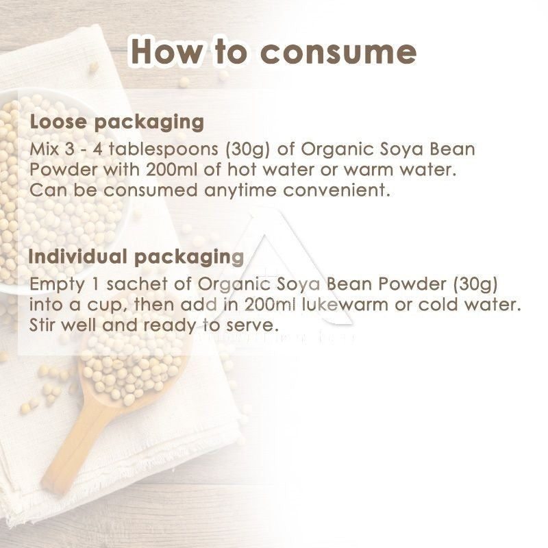 【𝗔𝗦𝗛】Hei Hwang Organic Soybean Powder (Sugarfree) 黑王有机黄大豆粉(无糖)