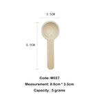 【𝗔𝗦𝗛】(1g/ 5g) Small Wooden Spoon Scoop Sudu Kayu Kecil Untuk Garam Rempah Ratus Wooden Spoon for Spices木勺奶粉勺蜂蜜勺