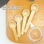 【𝗔𝗦𝗛】(1g/ 5g) Small Wooden Spoon Scoop Sudu Kayu Kecil Untuk Garam Rempah Ratus Wooden Spoon for Spices木勺奶粉勺蜂蜜勺