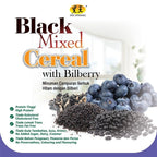 【𝗔𝗦𝗛】HEI HWANG - Black Mixed Cereal Powder, With Bilberry Sugar Free Halal 黑色养生 (30g x 15 Sachets)
