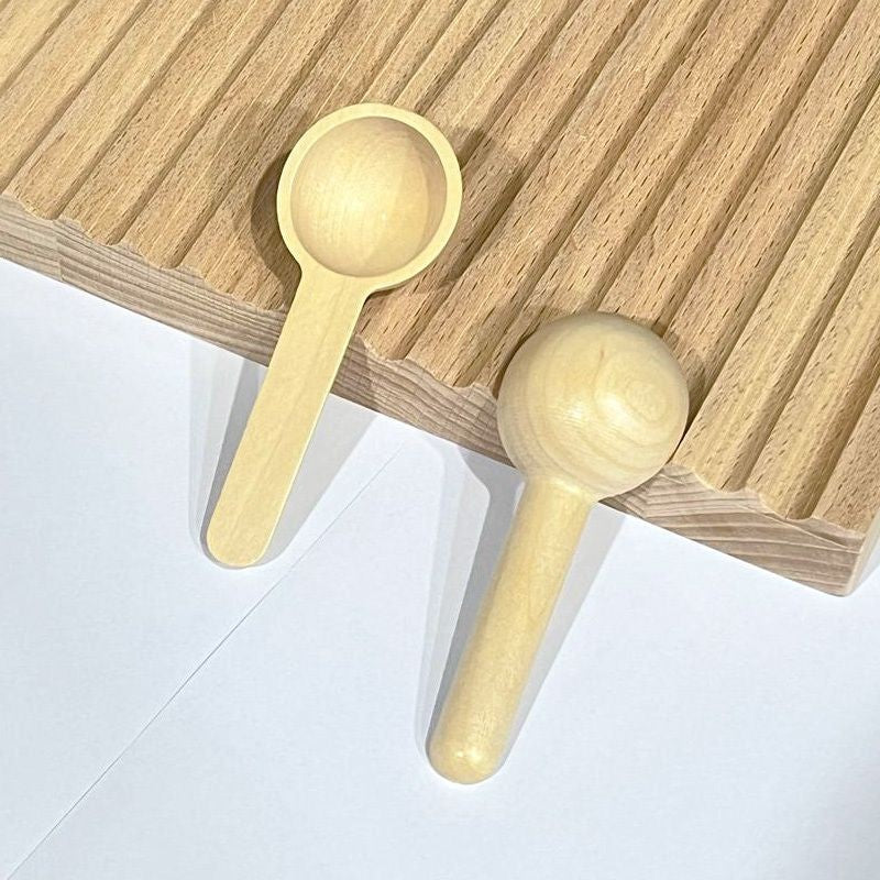 【𝗔𝗦𝗛】(1g/ 5g) Small Wooden Spoon Scoop Sudu Kayu Kecil Untuk Garam Rempah Ratus Wooden Spoon for Spices木勺奶粉勺蜂蜜勺