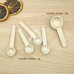【𝗔𝗦𝗛】(1g/ 5g) Small Wooden Spoon Scoop Sudu Kayu Kecil Untuk Garam Rempah Ratus Wooden Spoon for Spices木勺奶粉勺蜂蜜勺