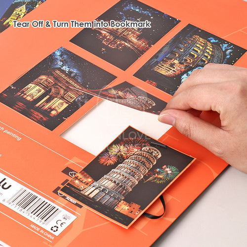 A3 Stracth Card + Bookmark City Night View (Premium 4 IN 1 SET )