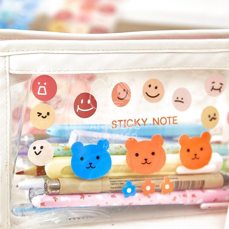 Round Cute Emoji Waterproof Sticker