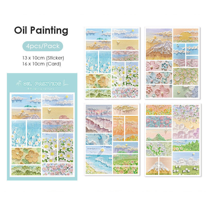 Oil Painting Journal Sticker