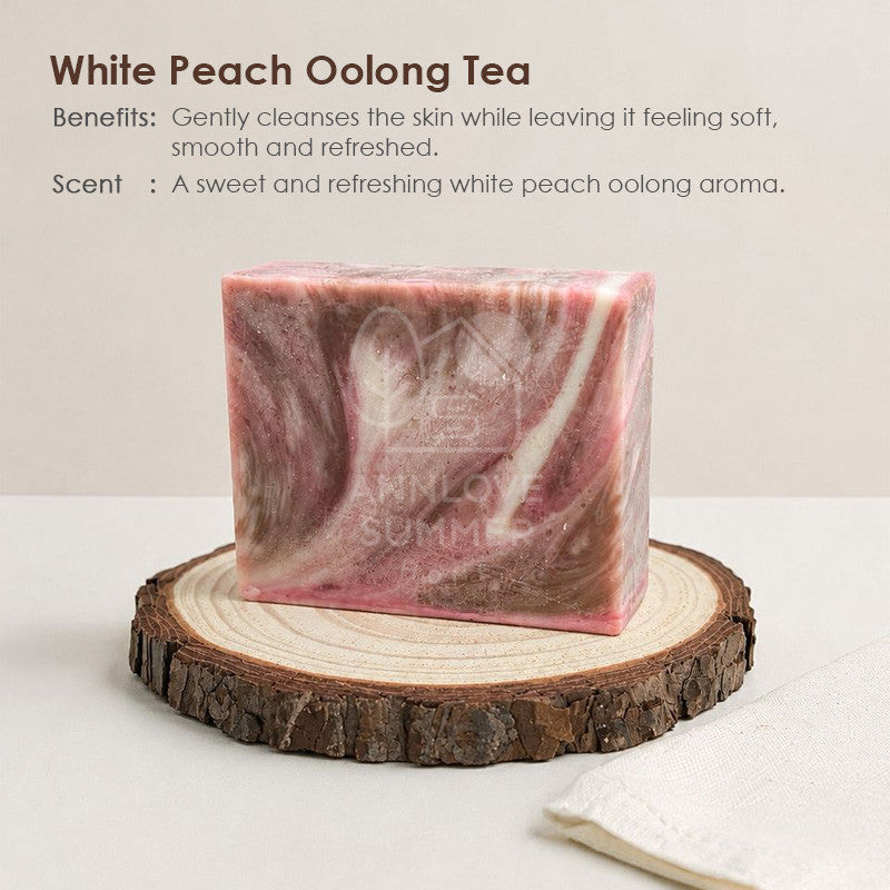 White Peach Oolong Tea Cold Processed Soap