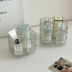 【𝗔𝗦𝗛】Ins Style Household Iron Storage Basket S/L Coffee Liquid Desktop Storage Basket 铁艺收纳筐