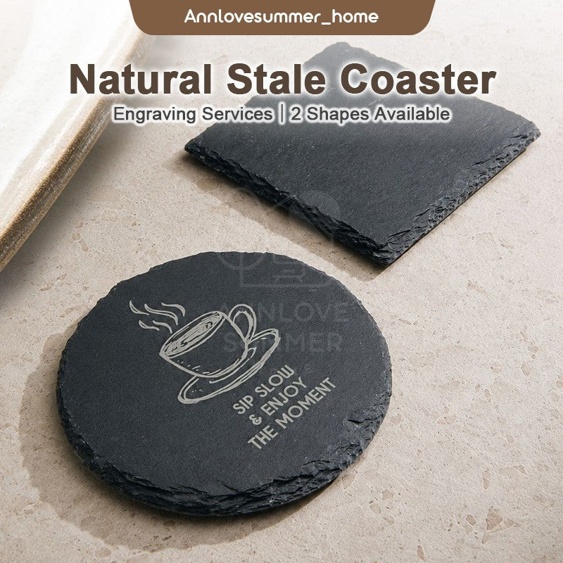 Personalized Slate Stone Coaster