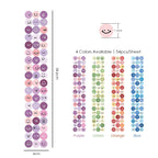 Round Cute Emoji Waterproof Sticker