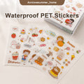 Cute Waterproof PET Stickers (20pcs/Set, 4 Designs)