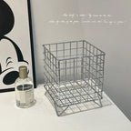 【𝗔𝗦𝗛】Ins Desktop Wrought Iron Storage Basket Coffee Capsule Storage Basket Snack Cosmetic 铁艺收纳筐