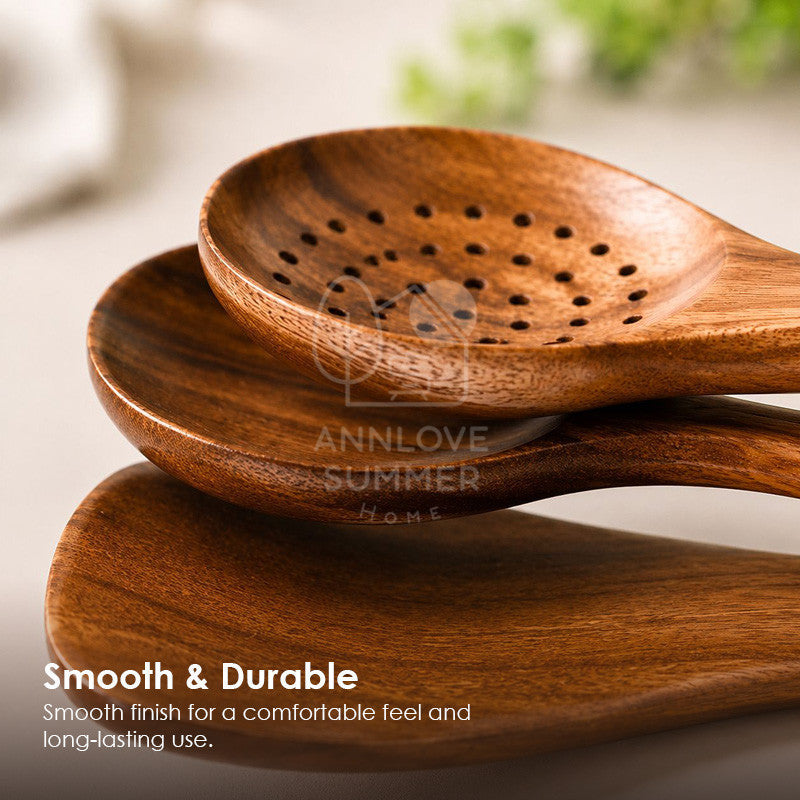 6pcs Wooden Kitchen Untensils Set