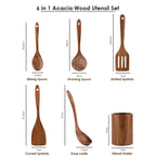 6pcs Wooden Kitchen Untensils Set