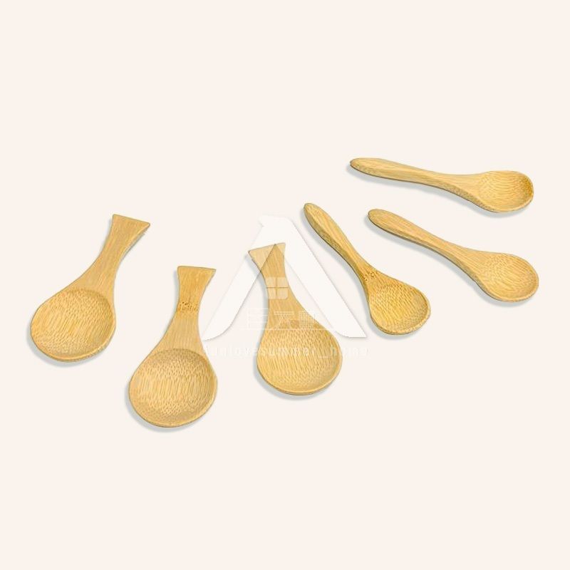 【𝗔𝗦𝗛】Bamboo Spoon Short Handle Milk Powder Spoon Teaspoon Baby Meals Tableware 竹木勺茶勺