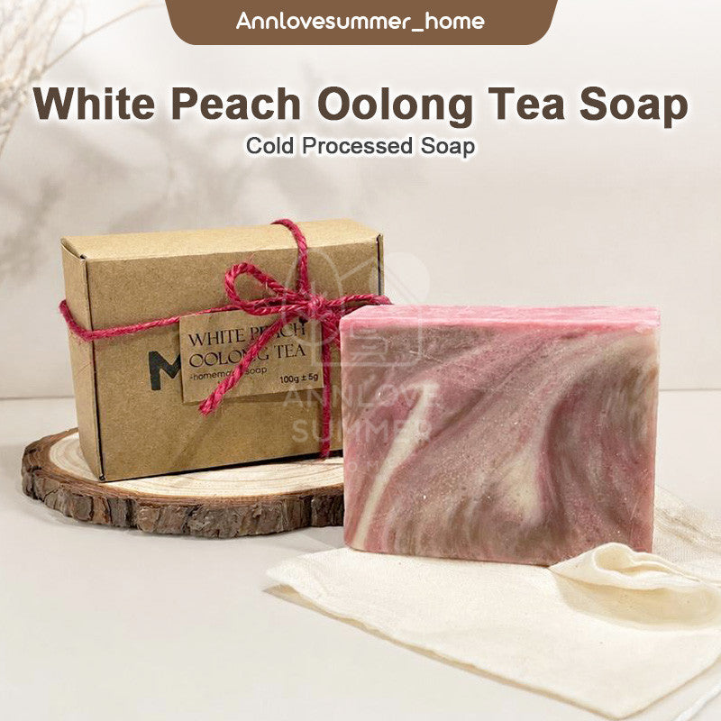 White Peach Oolong Tea Cold Processed Soap
