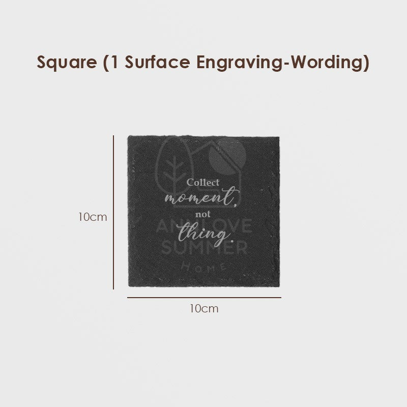 Personalized Slate Stone Coaster
