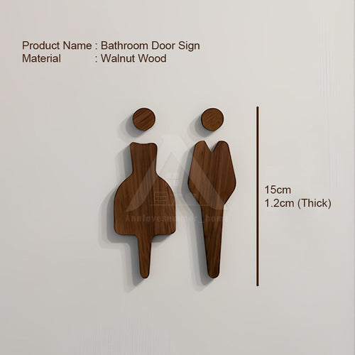 Bathroom Door Sign