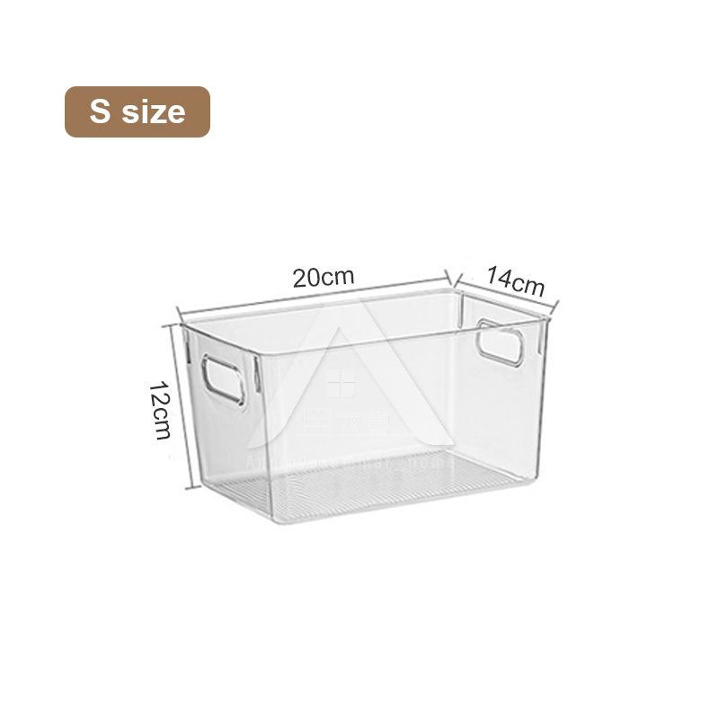 【𝗔𝗦𝗛】Full Transparent Food Storage Box Organizer With Lids Stackable Fridge Organizer with Handles Countertop