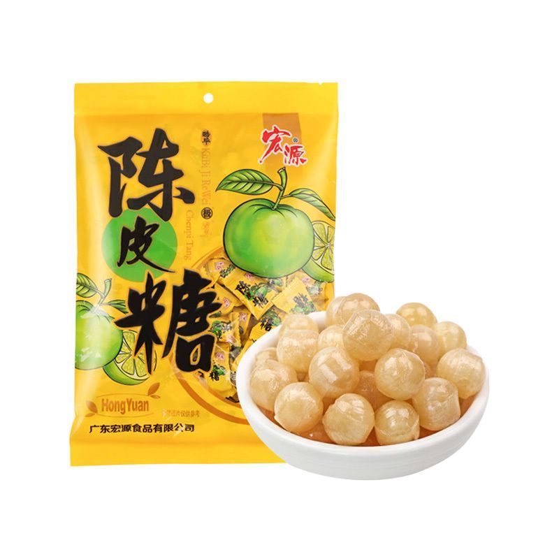【𝗔𝗦𝗛】350g陈皮糖Orange Peel 话梅糖Plum 宏愿陈皮话梅混合水果硬糖Hong Yuan Orange Peel Plum Mix Fruit Candy