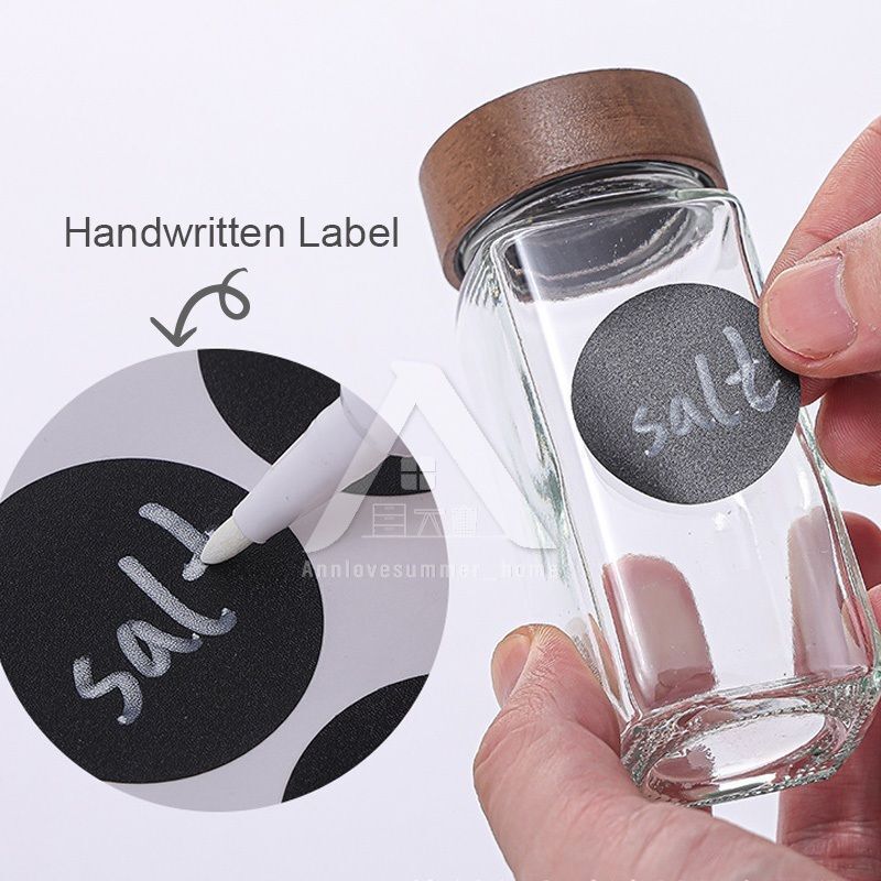 【𝗔𝗦𝗛】Bamboo Lid Seasoning Glass Jar Premium Home Spice Dried Food Storage Transparent 竹盖玻璃罐