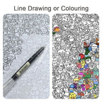 【𝗔𝗦𝗛】[Bundle of 2]  Fish Line Drawing Book Simple Stroke Pen Work Boredom Decompression 摸鱼线条画