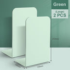 【𝗔𝗦𝗛】【2 pcs 1 set】Muji Metal Bookends Heavy-Duty Shelves Home Office Book Shelf Organization Penjaga Buku Logam简约金属书挡板